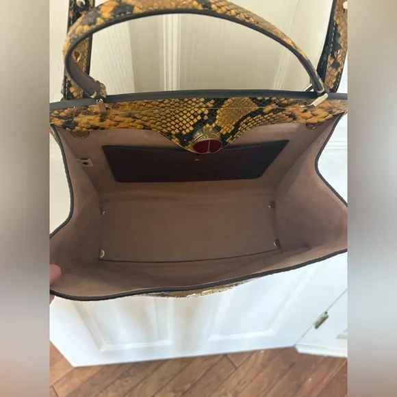 Kate Spade Romy Medium Satchel in Python-Embossed Leather | Fall 2019 Runway Bag - Picture 5 of 16